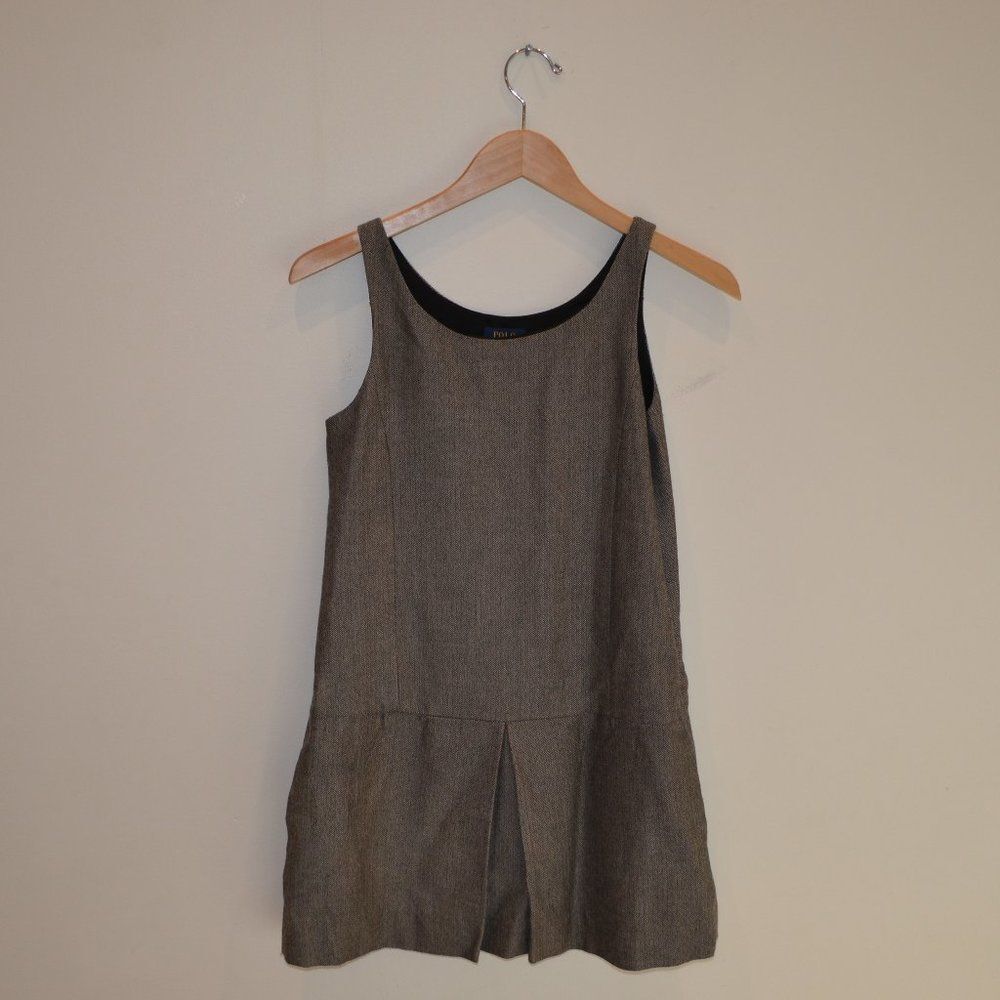 Polo Ralph Lauren Girls Size 14 Gray / Black Dress